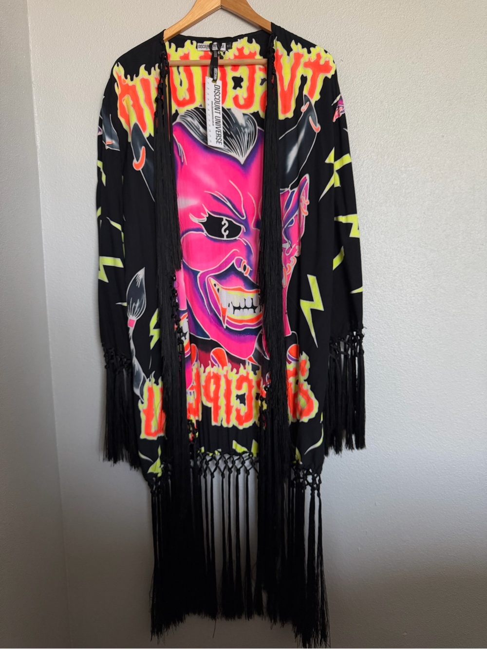 Di$count Universe Disciples fringed duster/kimono - One Size - Picture 3 of 7